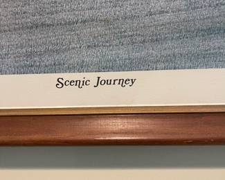 A11 - $50. "Scenic Journey" signed print by Robert Conely. Measures 30.5" x 21.5" tall.