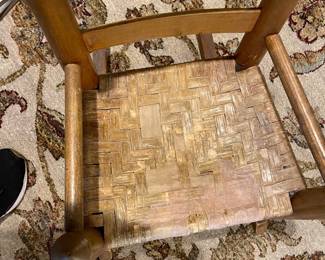 A22 - $40. Antique Childs Rocking Chair.