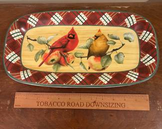 A27 - $10. Lenox Winter Greetings Tray.
