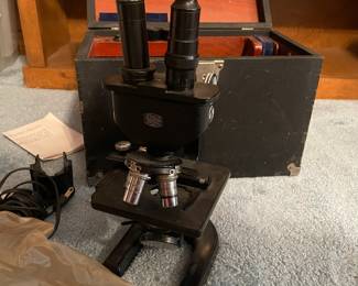 G22 - $50. Spencer Buffalo Microscope With Case