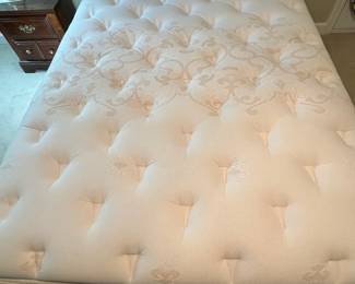 C36 - $250. Queen Size Bed with Clean & Comfy Mattress included if you want it! Headboard measures Measures 67" wide x 57.75" tall. Very good condition - located on the 3rd floor.