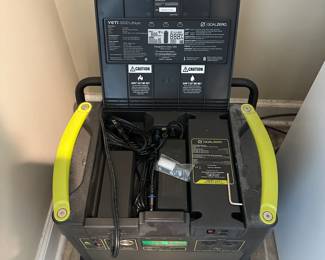 L4 - $1450. Yeti 3000 Goal Zero Power Station. Includes Goal Zero Boulder 100 Briefcase (solar panels).