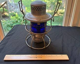 A41 - $125. Top Reads L&N RR ADLAKE KERO in Cobalt Blue. Excellent Condition!
