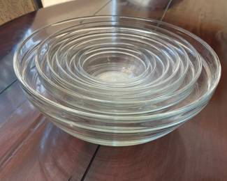 K2 - $25. Duralex Set of 7 nesting mixing bowls. Gently used.