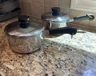 K16 - $8 Each. Revere Ware 1 Qt. Pot with Lid. NOT Copper Bottom.