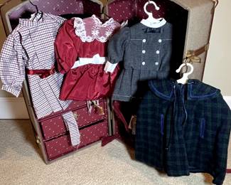 C22 - $500. American Girl Doll Samantha. Authentic Pleasant Company Trunk. Includes 10 outfits and accessories.
