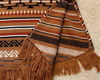 B37 - $65. Vintage 1970's Aztec Tunic Sweater Dress 37" long x 21" pit-pit.