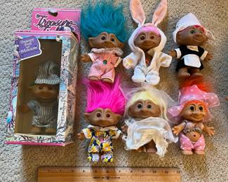 C13 - $60. Vintage Troll and Treasure Troll Lot of 13