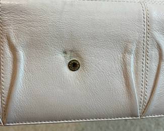 B29 - $30. Vintage Cream Leather Coach Madison Wallet .