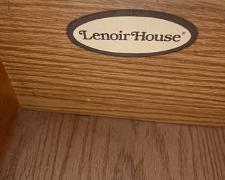 C37 - $30. Lenoir House - Single Wooden Nightstand. Measures 22" wide x 15.25" deep x 22.25" tall.