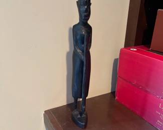 A21 -$35. Pair of Carved Wood Figures.