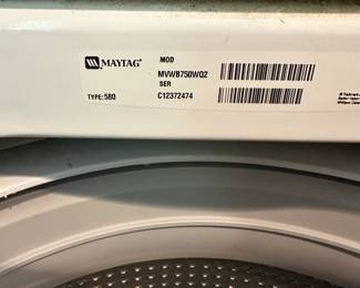 L3 - $400 PAIR. Maytag Washer & Dryer PAIR. Work great - no issues. Electric Dryer. Manufactured 2011. Dryer Model MEDB850WQ0. Washing Machine Model MVWB750WQ2.
