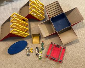 C12 - $45. Vintage Tech Deck Tony Hawk Skateboard Vert Ramps and Accessories