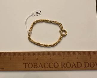 J4 - $550. 8" 14kt gold bracelet.