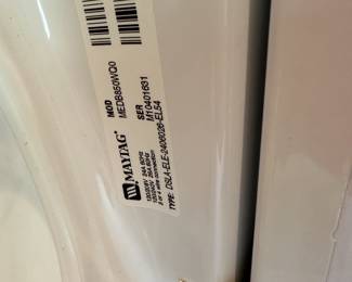 L3 - $400 PAIR. Maytag Washer & Dryer PAIR. Work great - no issues. Electric Dryer. Manufactured 2011. Dryer Model MEDB850WQ0. Washing Machine Model MVWB750WQ2.