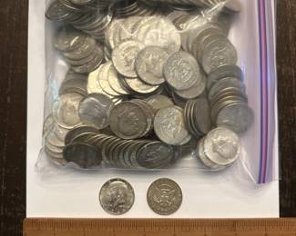 J30 - $6 Each. 191 Available. 40% Silver .50 cent pieces. All circulated. Started with 212 - 20 - 1 = 191 left