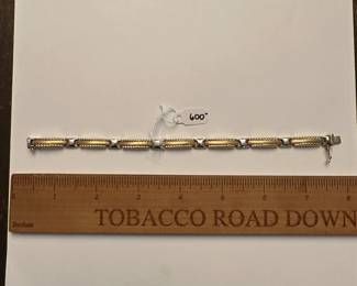 J7 - $600. 7.5" 14kt gold bracelet.
