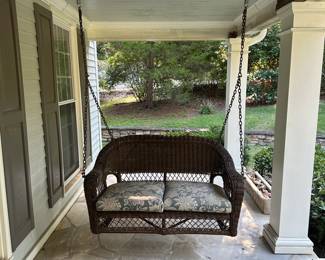 Y1 - $125. 2 Seater Porch Swing with cushions.