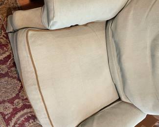 A9 - $50. Motioncraft Upholstered Recliner. Measures 35" wide x 34" deep x 33" tall. Well loved but comfortable!