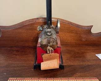 B36 - $80. 1930's Weeden Electric Steam Engine with original tag but NO cord. Measures 4.75" x 5.75" x 10" tall.
