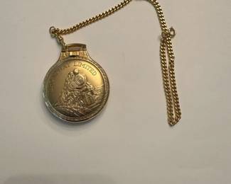 J23 - $200. Gold Filled Hamilton "Broadway Limited" 1992 Pocket Watch.