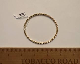 J3 - $275. 14kt gold bracelet
