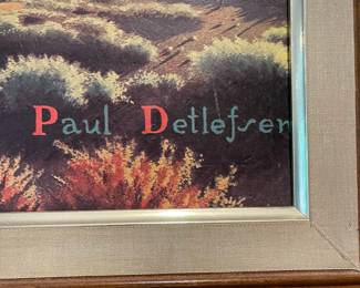 A12 - $125. "The Red Caboose" Paul Detlefsen. Measures 45" x 25".