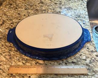 K19 - $15. Emile Henry Enameled Stoneware Oval Dish. Model 01.75.