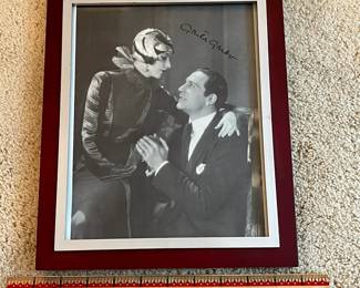 A53 - $15. Greta Garbo signed photo from the movie Torrent.