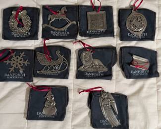 B41 - $55. Danforth Pewter Lot 1. 10 Pieces