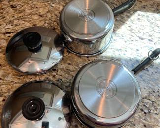 K16 - $8 Each. Revere Ware 1 Qt. Pot with Lid. NOT Copper Bottom.