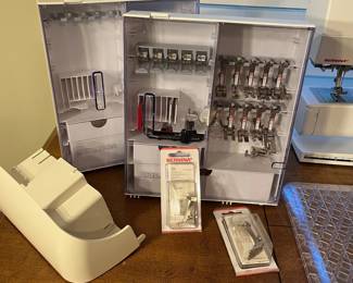 C30 - $1250. Bernina Aurora 440 QE Quilting Edition. Feet Included - Two Sole Walking Foot with Seam Guide, BSR Bernina Stitch Regulator, 31, 39, 3A, 12, 4, 37, 5, 10, 23, 20, 38, 57, 61. Very Lightly Used! Photos of hours included. $1250. Feet Included - Two Sole Walking Foot with Seam Guide, BSR Bernina Stitch Regulator, 31, 39, 3A, 12, 4, 37, 5, 10, 23, 20, 38, 57, 61,