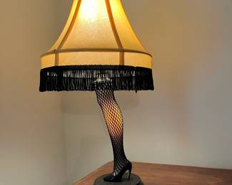 B34 - $25. A Christmas Story Leg Lamp. Measures 19" Tall.