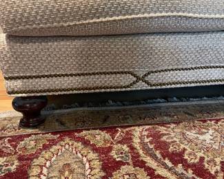 A7 - $175. Sherrill Furniture Upholstered Couch. Very comfortable! Measures 80" long x 40" deep x 35" tall. (NOT stained - just shadows in the photos)