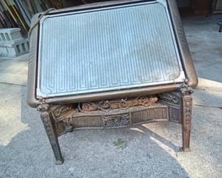 Very Old  Victorian Brass Electric Heater sold as is