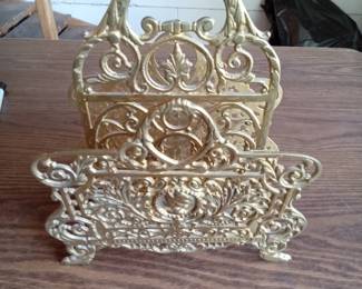 All Brass AntiquenLetter Holder