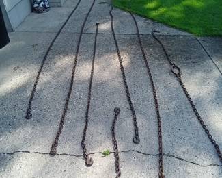 Logging Chains of various sizes