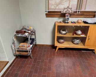 R.R. dining car service trolley