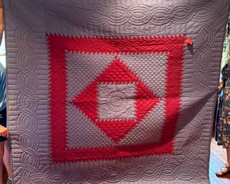 Lancaster Co. Amish Sunshine and Shadows Quilt