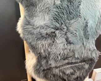 Natural sheepskin throw rugs