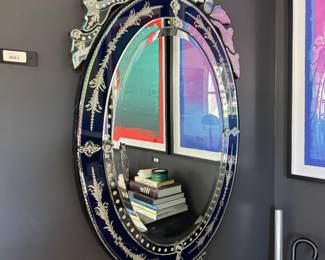 Vintage mirror - blue!!!