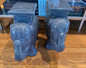 Pair of elephant stools