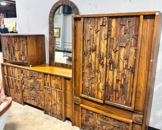 Paul Evans Brutalist Bedroom Set Orlando Estate Auction