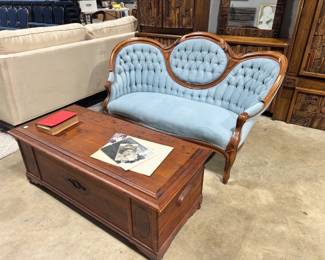 Cedar CHest and Victorian Sofa Orlando Estate Auction