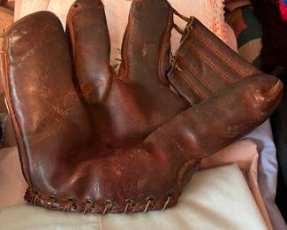 Vintage left-handed baseball glove
