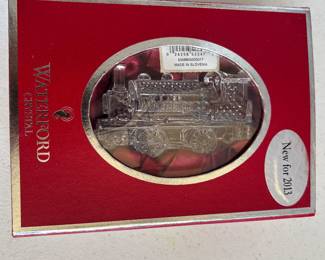 Waterford Crystal train ornament