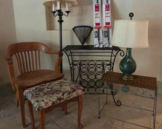 Unique Vintage Lamp And Table Collection
