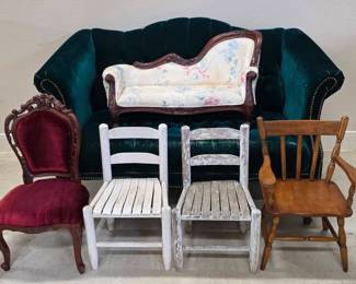 Vintage Childrens Adult Furniture Collection Add a Little Whimsy to Your Decor