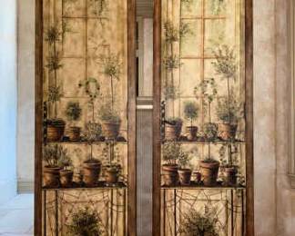 Pair of Seven Seas by Hooker Furniture Painted Cabinets