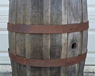 Vintage Whiskey Barrel Rustic Decor Rare Find